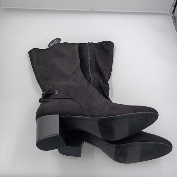 Charter Club Jaccque Tall Stretch Boots, Black, Women's Size 9.5 - Picture 1 of 3